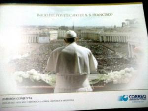 POPE FRANCISCO-FRANCIS ARGENTINA 2013 JOINT ISSUE VATICAN-ITALY FOLDER FDC