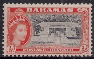 Bahamas 1954 - 63 QE2 1/2d Welfare Clinic MM SG 201 ( K101 ) 