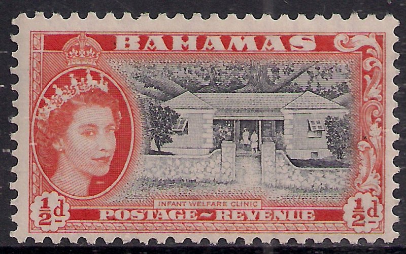 Bahamas 1954 - 63 QE2 1/2d Welfare Clinic MM SG 201 ( K101 ) 