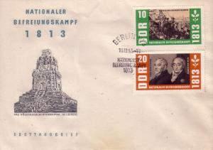 DDR FDC 150th Anny of the War of Liberation 669 & 670  L75