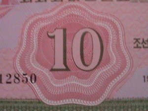 ​KOREA-1988 FIRST SERIES -UNCIRCULATE MINT 10 CENTS-BANK NOTE - VERY FINE