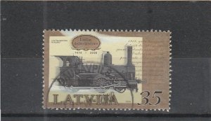 Latvia  Scott#  740  Used  (2009 Steam Locomotive)