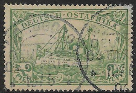 GERMAN EAST AFRICA SG24 1901 2r GREEN USED