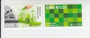2016 Ireland Think Green - Europa (2) (Scott 2109-10) MNH