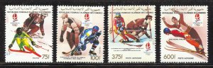 Comoro Islands Scott 746-49 Unused HOG - 1990 Winter Olympics - SCV $10.85