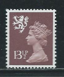 Great Britain Scotland SMH23 s.g. S34 13 1/2p Machin