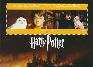 Harry Potter Stamps 2017 MNH Daniel Radcliffe Owls Films Movies 2v M/S