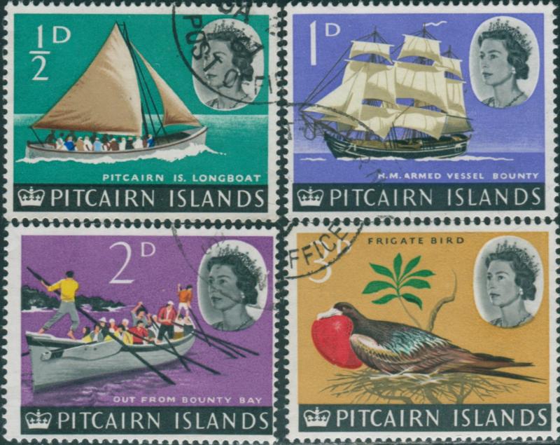 Pitcairn Islands 1964 SG36-39 Boats Bird FU
