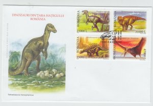 Romania 2005 COVER DINOSAURS ANIMALS FOSSILS FIRST DAY POSTAL HISTORY DINO