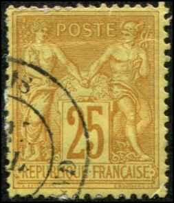 France SC# 99 Peace & Commerce 25c  Used SCV $5.00