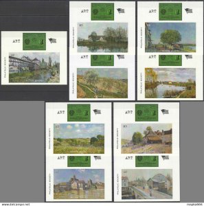 L0413 Art Alfred Sisley Society Of Philatelic Americans !!! 9Bl Mnh