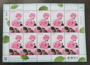 Thailand Valentine's Day Symbol Of Love 2019 Rose (sheetlet MNH *scented unusual