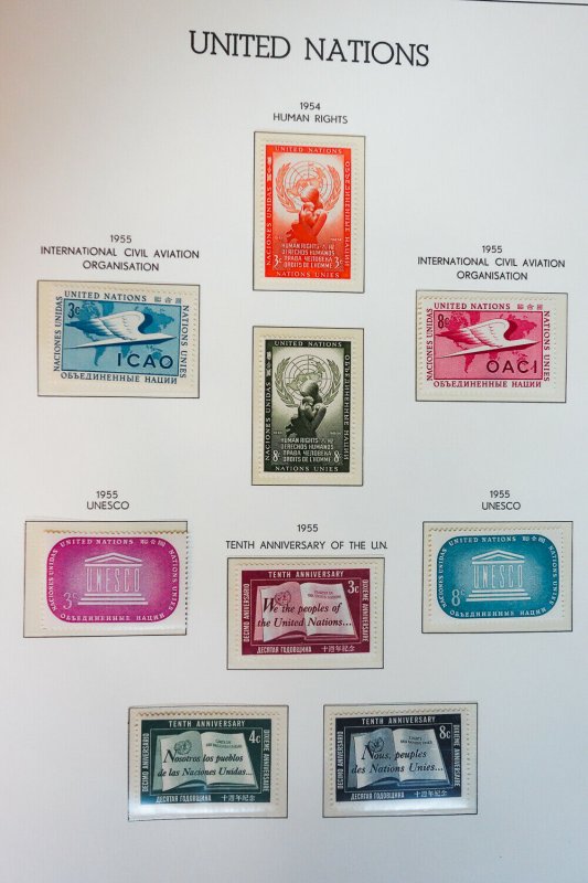 United Nations P.O. Fresh Mint NH 1951 to 1969 Stamp Collection