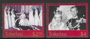 TOKELAU ISLANDS SG348/9 2003 ANNIVERSARY OF CORONATION MNH