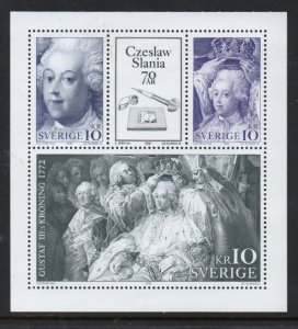 Sweden Sc 1906a 991 70th Birthday Slania, Engraver,  stamp booklet pane mint NH