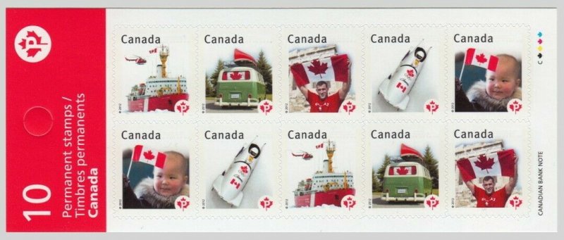 Variety =Corrected Spelling= LUEDERS =Canada 2012 #2502a, Booklet BK474A [ec130]