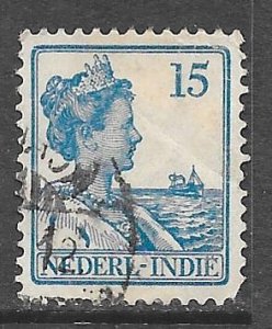 Netherlands Indies 120: 15c Queen Wilhelmina, used, F-VF