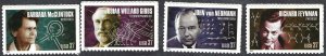 United States #3906-09 37¢ American Scientists (2005). Four singles. MNH