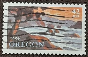 US Scott # 4376; used 42c Oregon from 2009; XF centering; off paper