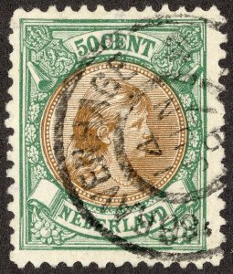 Netherland Stamps # 51 Used VF Scott Value $15.00