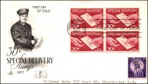 Scott E21 30 Cents Special Delivery - Artcraft FDC - Typed Address