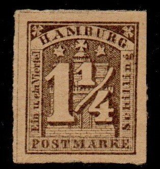 German States - Hamberg 9 Mint Hinged