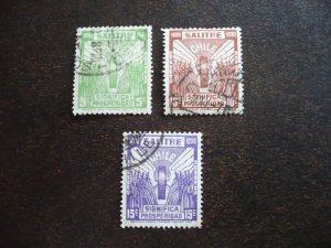 Stamps - Chile - Scott# 175-177 - Used Part Set of 3 Stamps