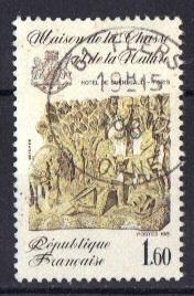 France   #1778  used   1981   hunting and nature museum complete