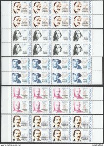 2005 Romania Famous People Celebrities Michel 128 Euro #5898-02 8Set ** O1547