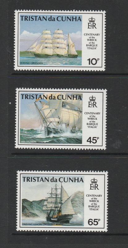 Tristan Da Cunha 1992 Wreck of Barque Italia UM/MNH SG 535/7