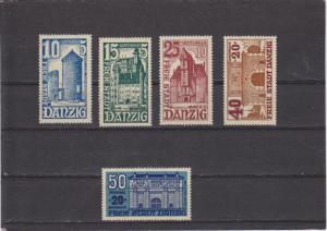 Danzig #B15-19 MNH