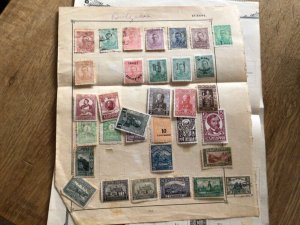 Bulgaria stamps on folded pages A11721