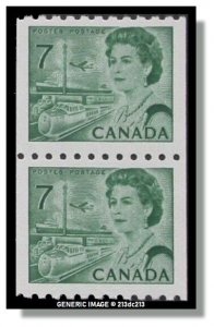 Canada - 549 Pair MNH - QE II & Transportation (1971) 7¢