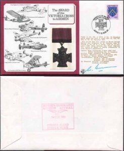 DM3a Award of the Victoria Cross to Airmen 12p Jersey Signed by G. Bunn (A)