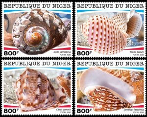 NIGER - 2020 - Shells - Perf 4v Set - Mint Never Hinged