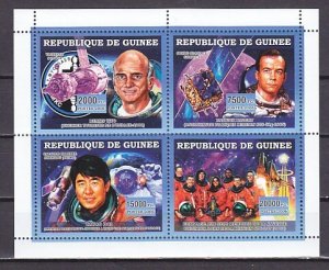 Guinea, 2006 Issue. Astronauts and Cosmonauts sheet of 4.