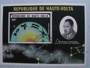 UPPER VOLTA-INMEMORY OF MARTIN LUTHUR KING-HUMAN RIGHT FIGHTER-CTO SHEET-VF