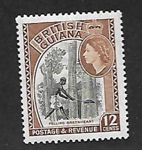 BRITISH GUYANA 261 MINT HING 1954 ISSUE