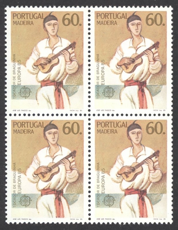 Portugal Madeira Sc# 101 MNH block/4 1985 Europa