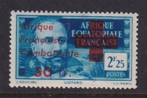 French Equatorial Africa, Scott B10 (Yvert 165), MLH (thin)