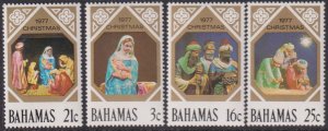 1977 Bahamas Christmas complete set MNH Sc# 416 / 419 CV $1.05