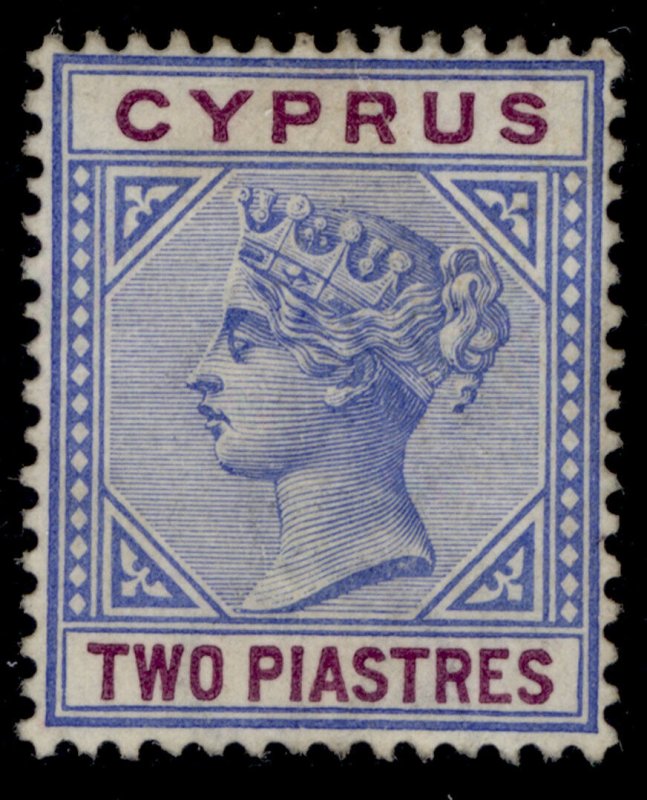 CYPRUS QV SG43, 2pi blue & purple, M MINT. Cat £18.