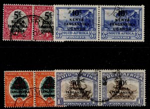 KENYA UGANDA TANGANYIKA GVI SG151-154, 1941 pictorial stamps set, FU. Cat £15.