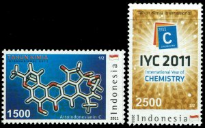 Indonesia #2270-71 MNH - Intl Year of Chemistry (2011)