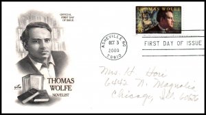 US 3444 Thomas Wolfe Artcraft Pencil FDC