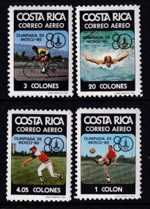 Costa Rica C782-C785 Summer Olympics MNH VF