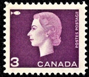 Canada 403 MNH VF 3 Cent Queen Elizabeth II Cameo