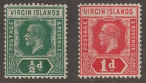 EDSROOM-17834 Virgin Islands 47-48 LH 1921 Complete WK4 CV$27.50