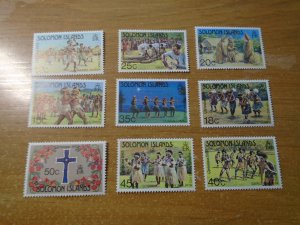 Solomon Islaands  #  502-10  MNH   Flowers