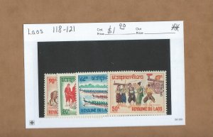 Laos  118-121  MNH